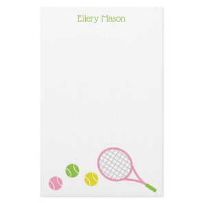 Preppy Tennis Personalized Stationery