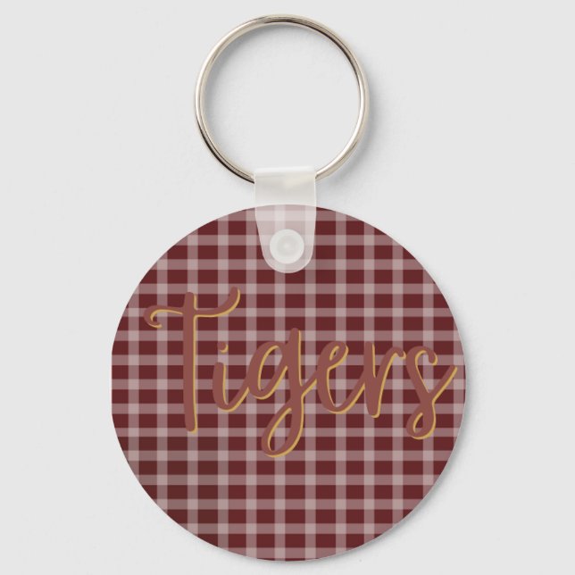 Preppy Tigers Key Chain (Front)