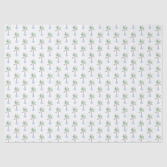 Preppy Tropical Banana Plant Chinoiserie Planter Tissue Paper (Front)