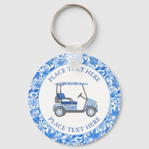 Preppy Turtles Golf Cart Keychain