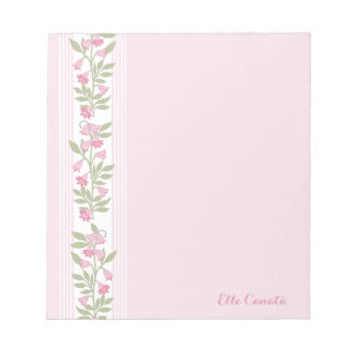 Preppy Vines Personalized Sationary Notepad