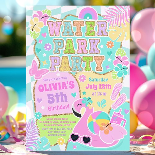 Preppy Water Park Party Cute Girly Pool Birthday