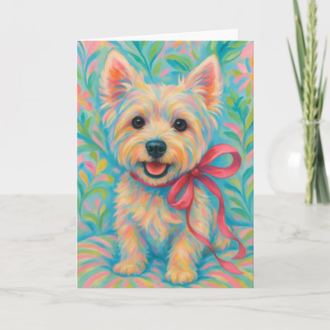 Preppy Westie Card (Front)