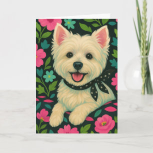 Preppy Westie Card