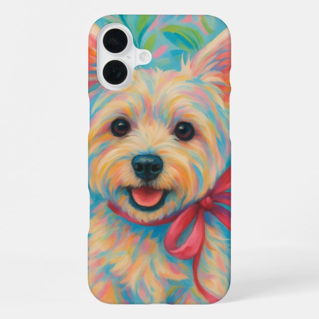 Preppy Westie Iphone Case (Back)
