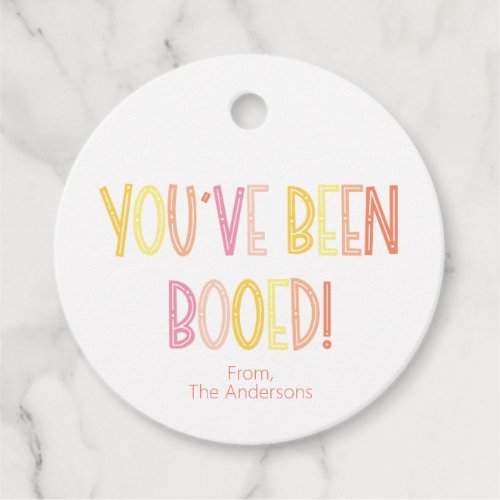 Preppy Youve Been Booed Halloween  Favor Tags