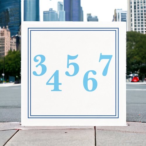 Preppy Zip Code Border Custom  Napkins