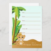 Preprinted Fill in Invitations (Front/Back)
