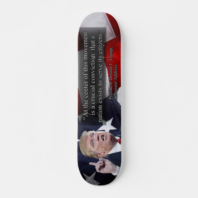 PRES45 CRUCIAL CONVICTION SKATEBOARD DECK (Front)