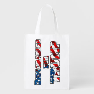 PRES45 DEPLORABLES FOR TRUMP REUSABLE GROCERY BAG