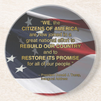 PRES45 NATIONAL EFFORT DRINK COASTER