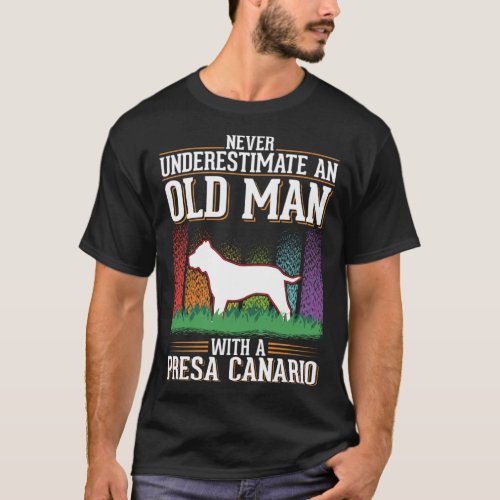 Presa Canario Old Man Dogo Canario T_Shirt