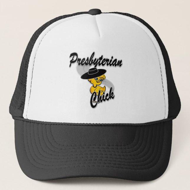 Presbyterian Chick #4 Trucker Hat (Front)
