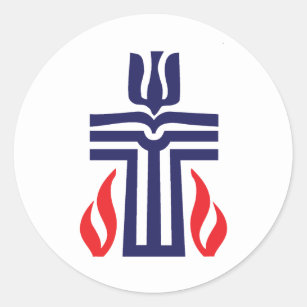 Presbyterian symbol classic round sticker