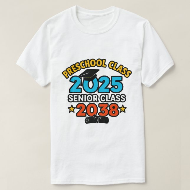 Preschool 2025 Senior 2038 Class T-Shirt (Design Front)