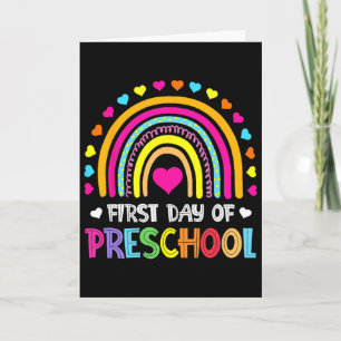 Preschool Back To School Happy First Day Of Presch Card