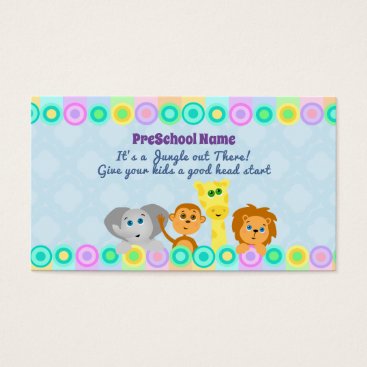 PreSchool Business Cards PreSchool Business Cards