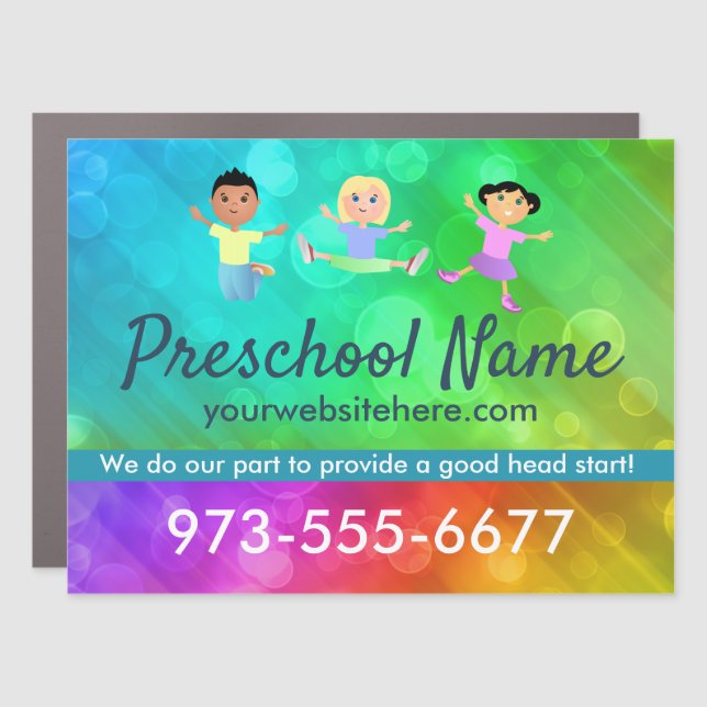 Preschool Car Magnet (Front)