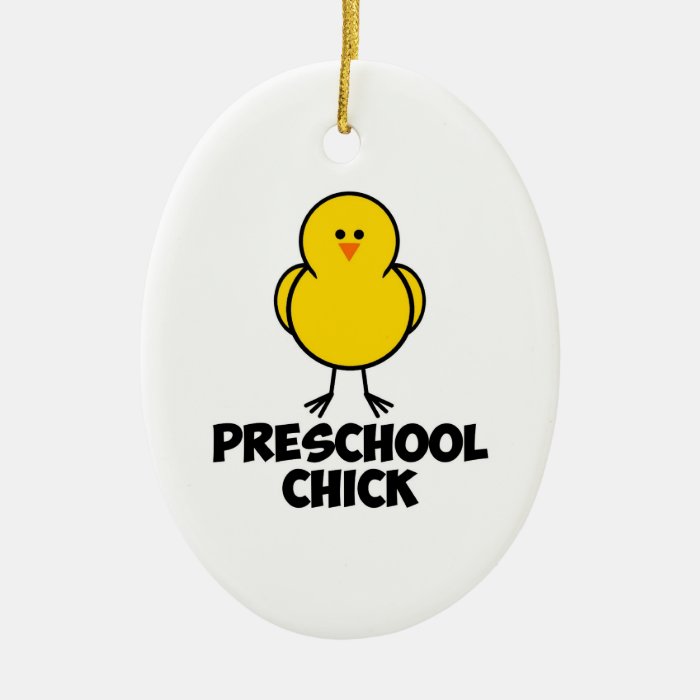 Preschool Chick Christmas Tree Ornaments