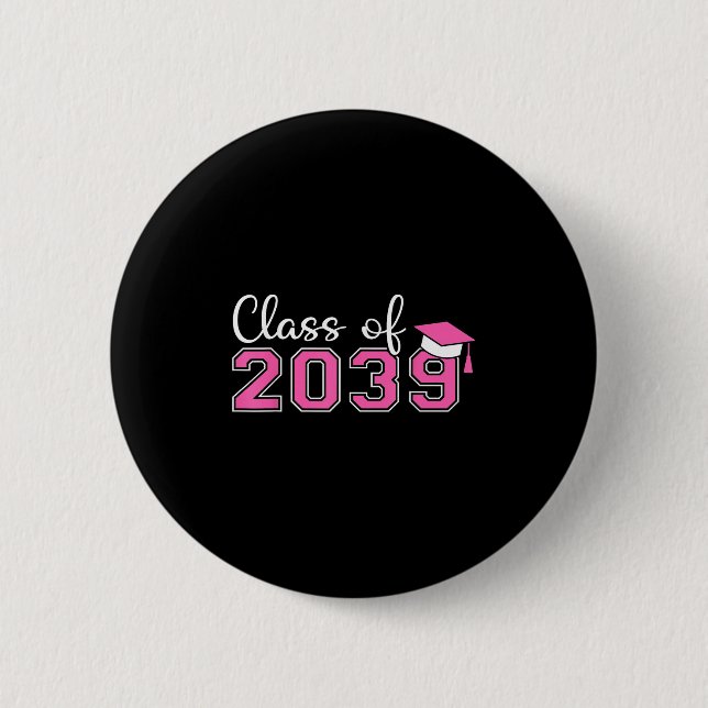 Preschool Cl Of 20 Grow With Me Graduation 20 Gift Button (Front)