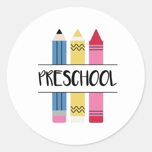 Preschool Classic Round Sticker