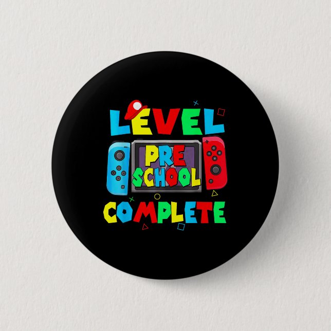 Preschool Complete Last Day Of School Video Game 1 Button (Front)