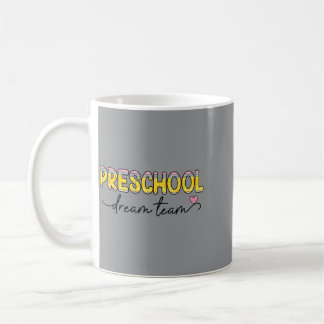 Preschool Crew Back To School Funny Team Pencil Coffee Mug