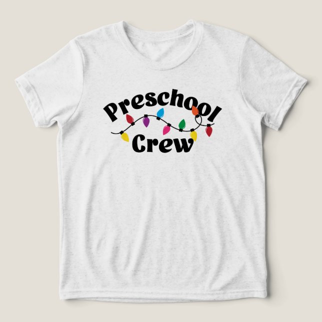 Preschool Crew Preschool Squad Tri-Blend Shirt (Design Front)