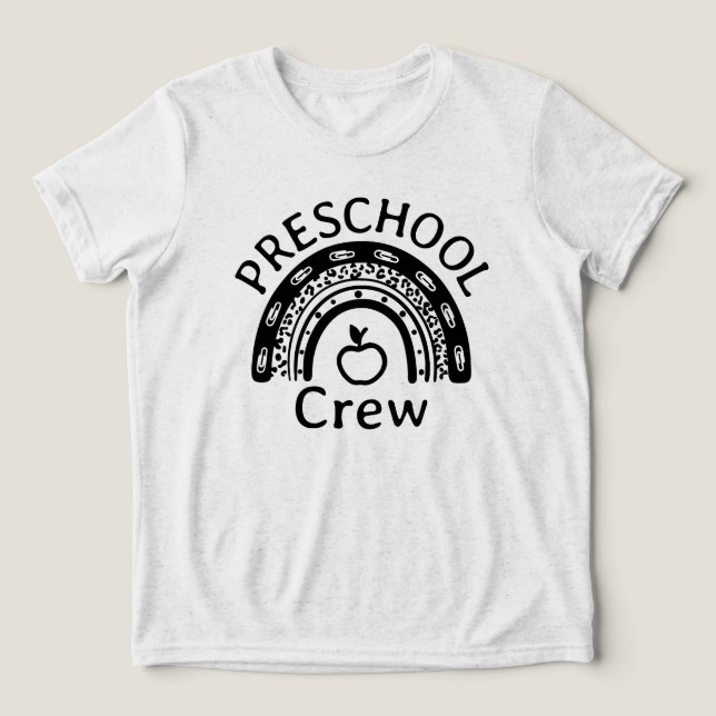 Preschool Crew Preschool Squad Tri-Blend Shirt (Design Front)