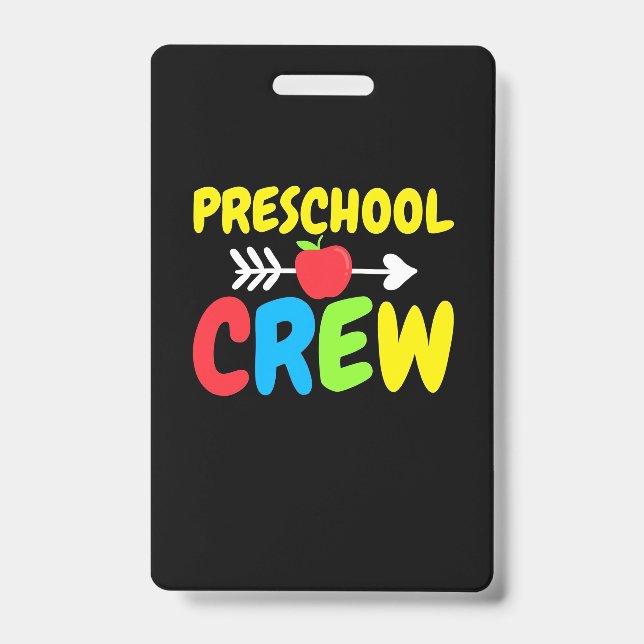 Preschool Crew Teacher Badge (Front)