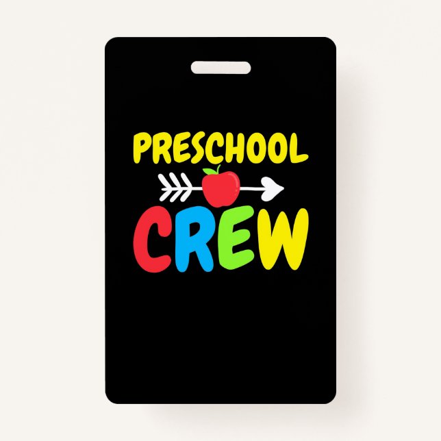 Preschool Crew Teacher Badge (Front)
