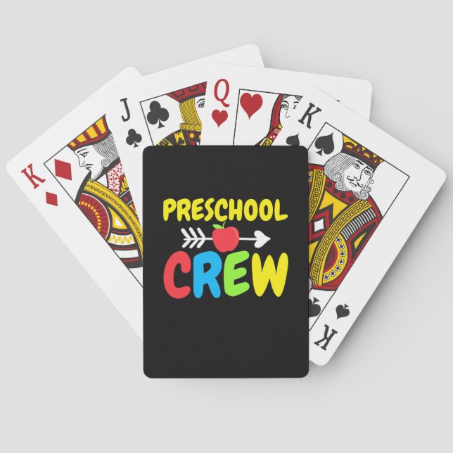 Preschool Crew Teacher Poker Cards (Back)