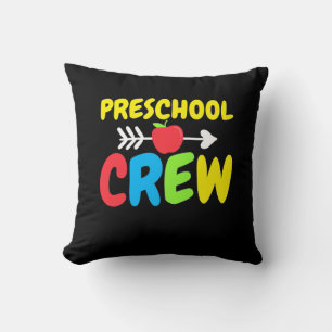 Preschool Crew Teacher Throw Pillow