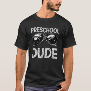 Preschool Dude Sunglasses Back To School T For Boy T-Shirt