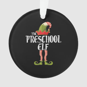 preschool elf family elf matching christmas ornament