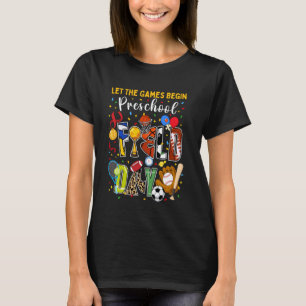 Preschool Field Day 2025 Let The Games Begin Kids T-Shirt