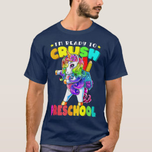 Preschool Floss Dance Unicorn Back to School Girls T-Shirt