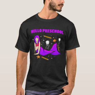 Preschool Girl  First Day Pre K Mermaid Nursery Sc T-Shirt