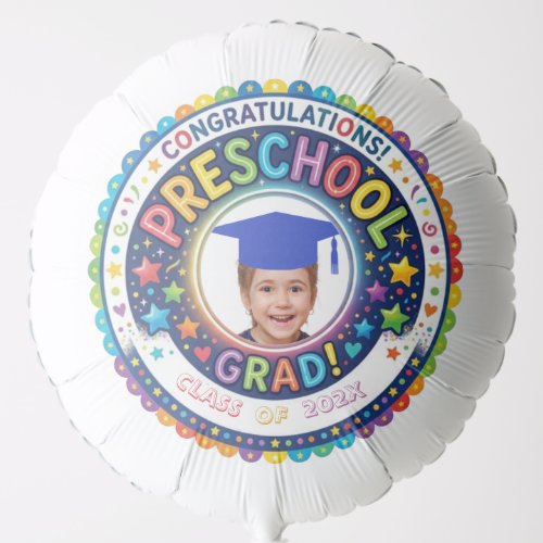 Preschool Grad Balloon - Personalized Class Of