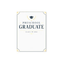 Preschool Graduate 2026 Custom Name Canvas