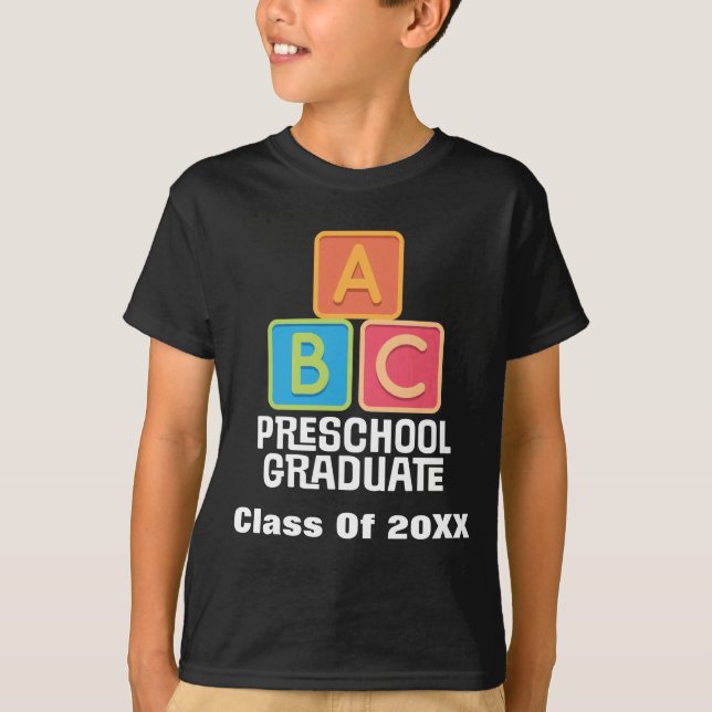 Preschool Graduate Class of 2015 Graduation T-Shirt (Front)