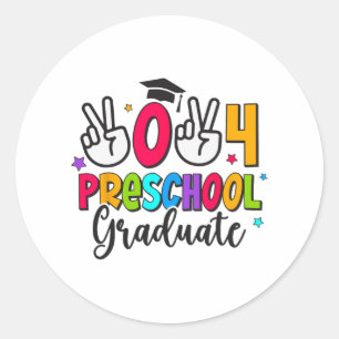 Preschool Graduate Last Day Of School Graduation 2 Classic Round Sticker