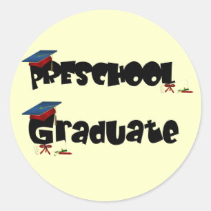 Preschool Graduate Tshirts and Gifts Classic Round Sticker
