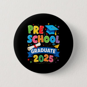 Preschool Graduation 2025 Pre-k Graduate Kids Boys Button