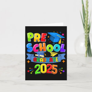 Preschool Graduation 2025 Pre-k Graduate Kids Boys Card