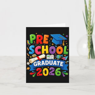 Preschool graduation 2026 pre-k graduate kids boys card