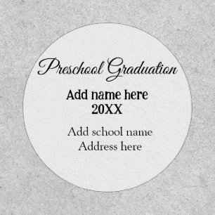 Preschool Graduation add school name address name  Patch