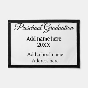 Preschool Graduation add school name address name Pennant