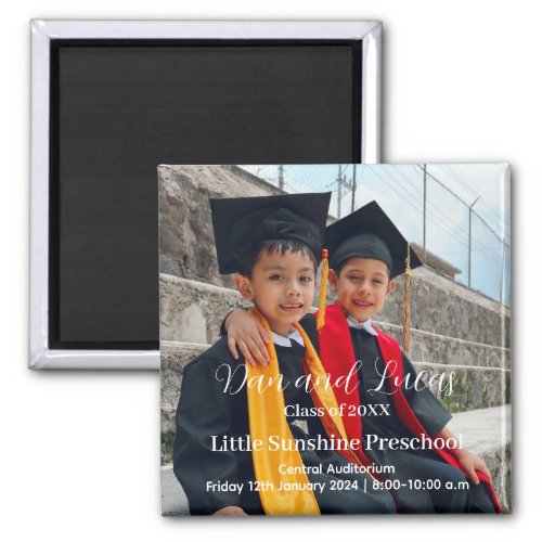 Preschool graduation announcement  magnet