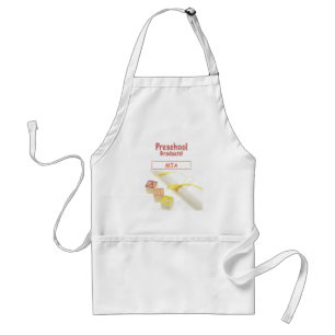 Preschool Graduation Blocks, Gift Item Adult Apron